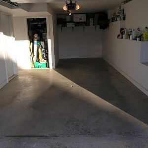 Garage before floor coating