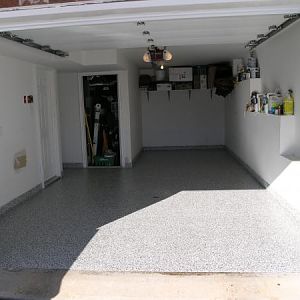 Garage after floor coating - citadel flooring finsihing systems