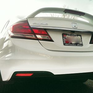 2013 Honda Civic Si Sedan (Rear)