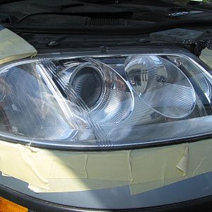 VW passat headlight restore