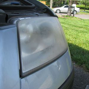 VW passat headlight restore